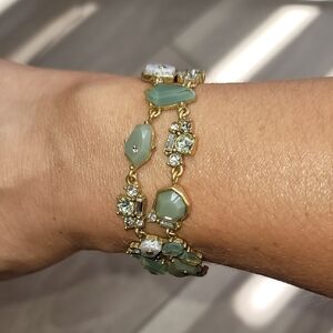 Chloe + Isabel Jade and Gold Bracelet